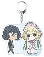 「AnimeJapan 2017」の松竹ブースにて販売されるアクリルキーホルダー（ルツ・シルキー）。