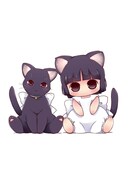 「ふくねこ」のカラーカット。