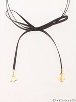 「カラーリボンチョーカー」チャコールグレー