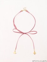 「カラーリボンチョーカー」ダークピンク