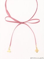 「カラーリボンチョーカー」ダークピンク