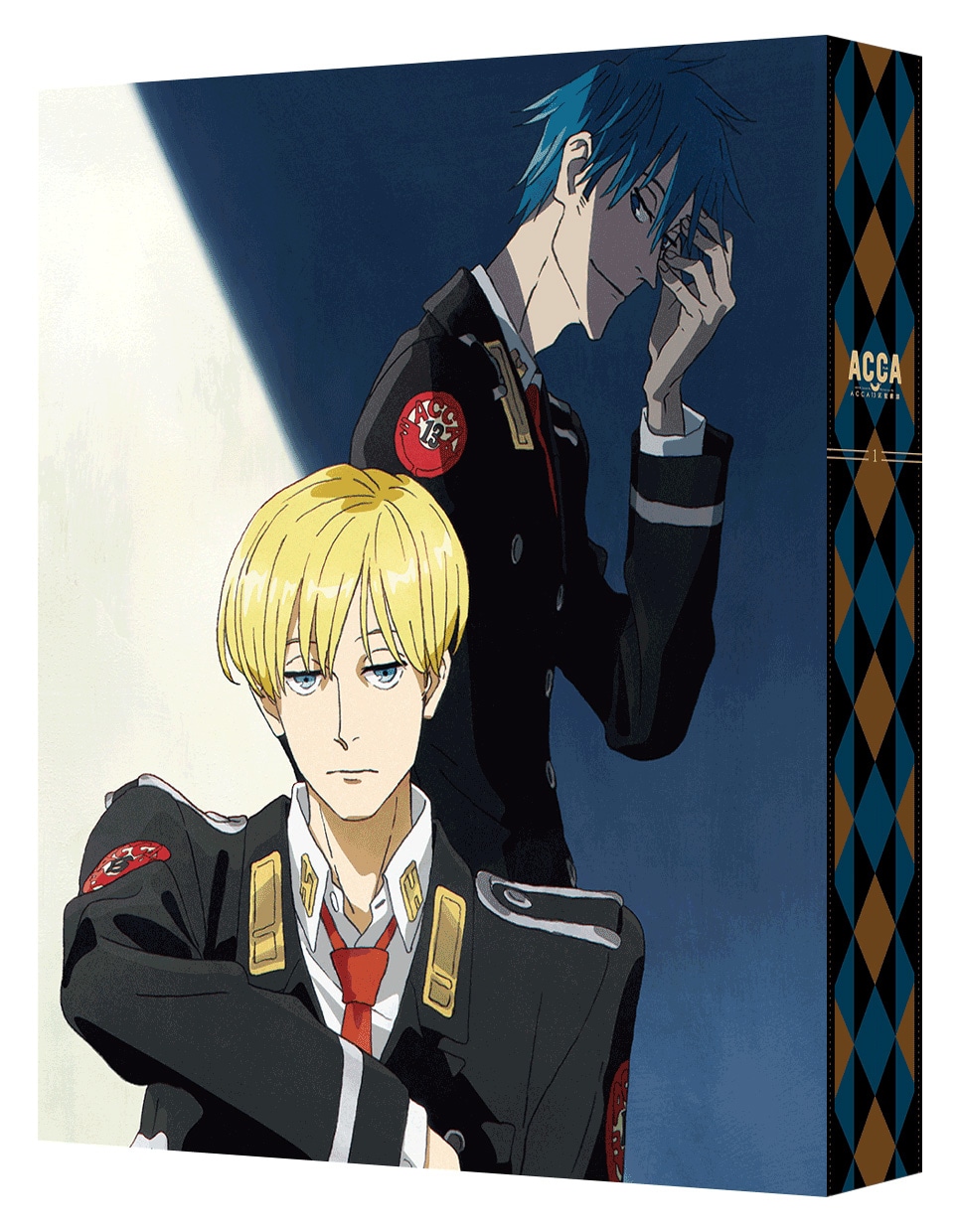 「ACCA13区監察課」Blu-ray / DVD BOX第1巻のジャケット。