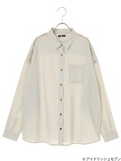 「Re:vale レインボーステッチワークシャツ」千