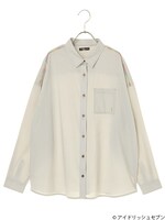 「Re:vale レインボーステッチワークシャツ」千