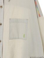 「Re:vale レインボーステッチワークシャツ」千