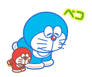 「ドラえもん＆ドラミ うごくスタンプ」サンプル