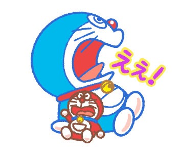 「ドラえもん＆ドラミ うごくスタンプ」サンプル