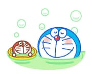 「ドラえもん＆ドラミ うごくスタンプ」サンプル