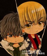 CLAMP「HiGH&LOW g-sword」より、コブラとスモーキー。