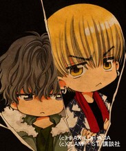 CLAMP「HiGH&LOW g-sword」より、コブラとスモーキー。