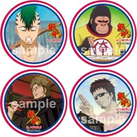 「あんぱんガラポン」の景品で、「超ド級モブ賞」としてもらえる缶バッジ。