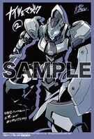 コミカライズ版「ナイツ＆マジック」2巻を、一部店舗除く文教堂・アニメガ各店で購入した人に進呈されるイラストカード。