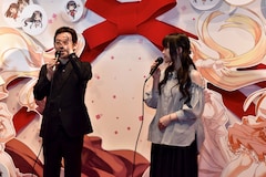 ボタンを押すと明日菜のスカートが 赤松健原画展 佐藤利奈 高倉有加もお祝い コミックナタリー