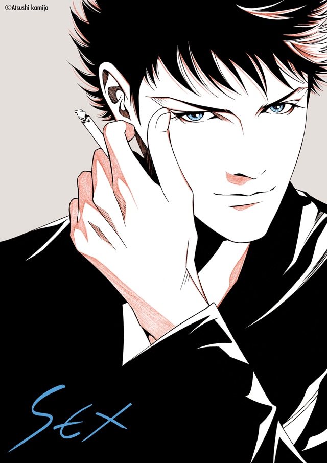 上條淳士の個展「SEX ～その男ユキ～」のビジュアル。