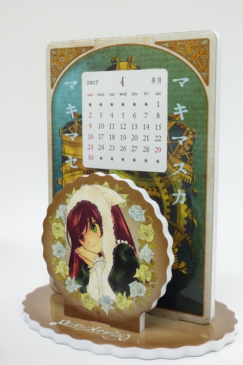 「ローゼンメイデン0-ゼロ-」の卓上カレンダー。