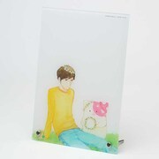 「きのこいぬ」のアクリルボードイメージ。