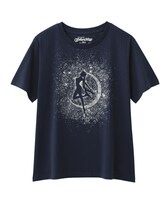 「セーラームーンシルエットラメプリントTシャツ」