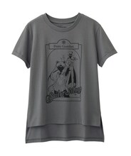 「セーラームーンシルエットイラストプリントTシャツ」
