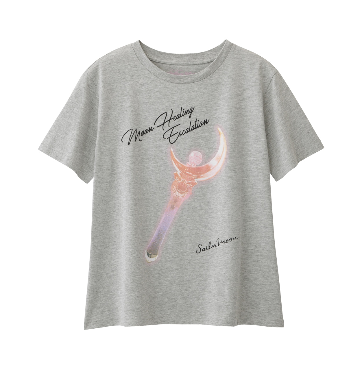 「ムーンスティックフォトプリントTシャツ」