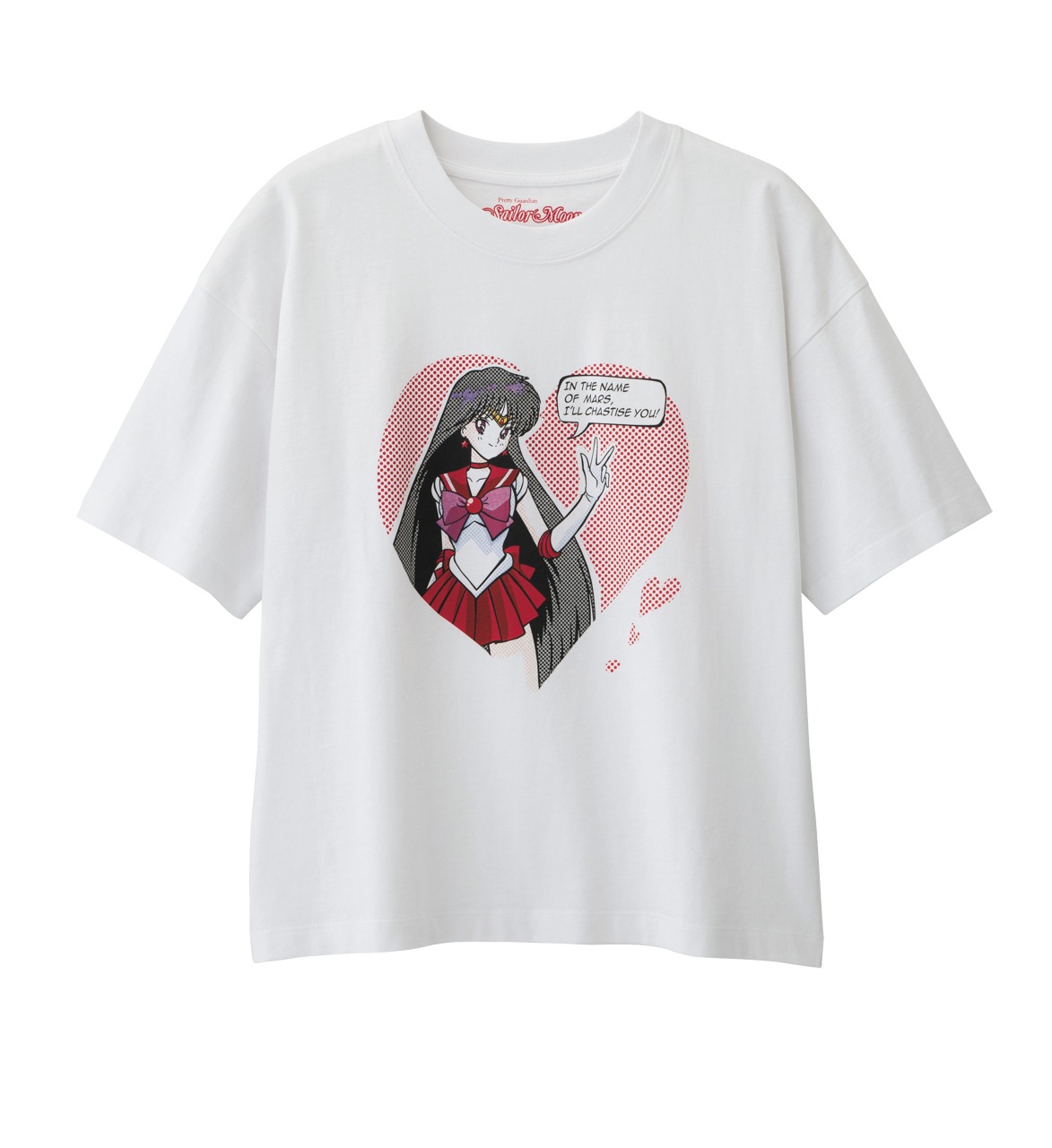 「セーラー戦士プリントTシャツ」