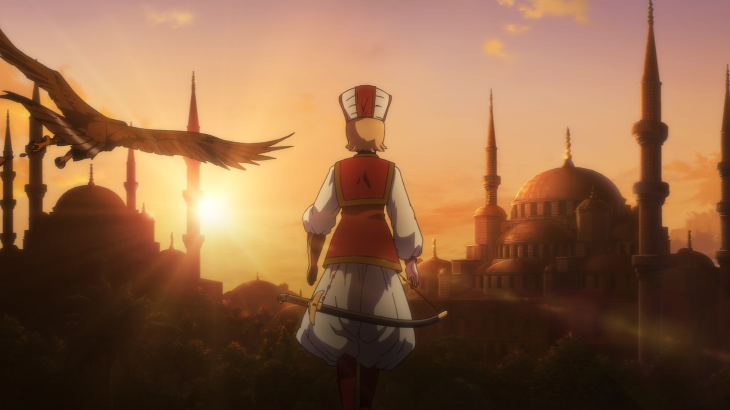 アニメ「将国のアルタイル」の場面カット。