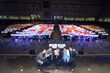 「夏目友人帳 陸」トークイベントの様子。左から菅沼久義、木村良平、井上和彦、神谷浩史、堀江一眞。