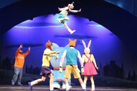 「舞台版ドラえもん『のび太とアニマル惑星（プラネット）』」プレスコールの様子。撮影：田中亜紀