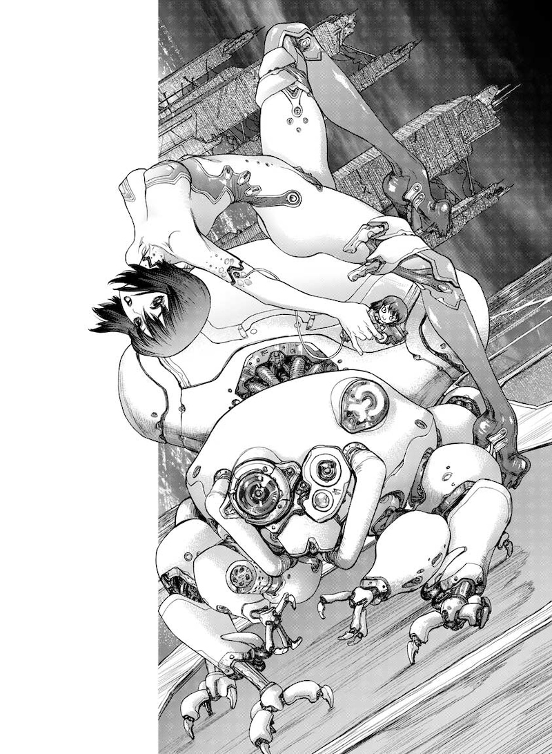 Boichiによる「攻殻機動隊」トリビュート読み切りイラスト。