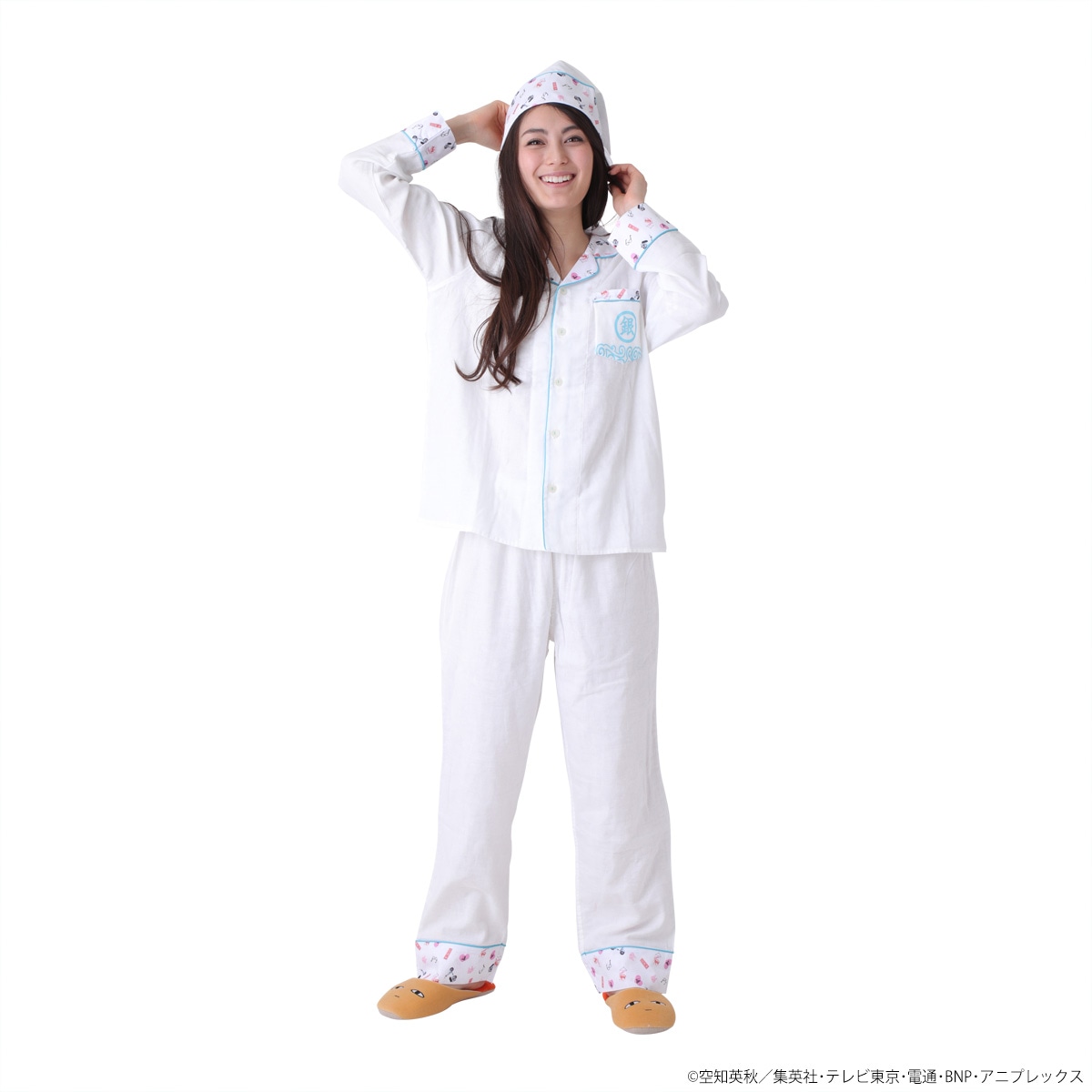 「銀魂 パジャマセット 万事屋モデル」着用画像