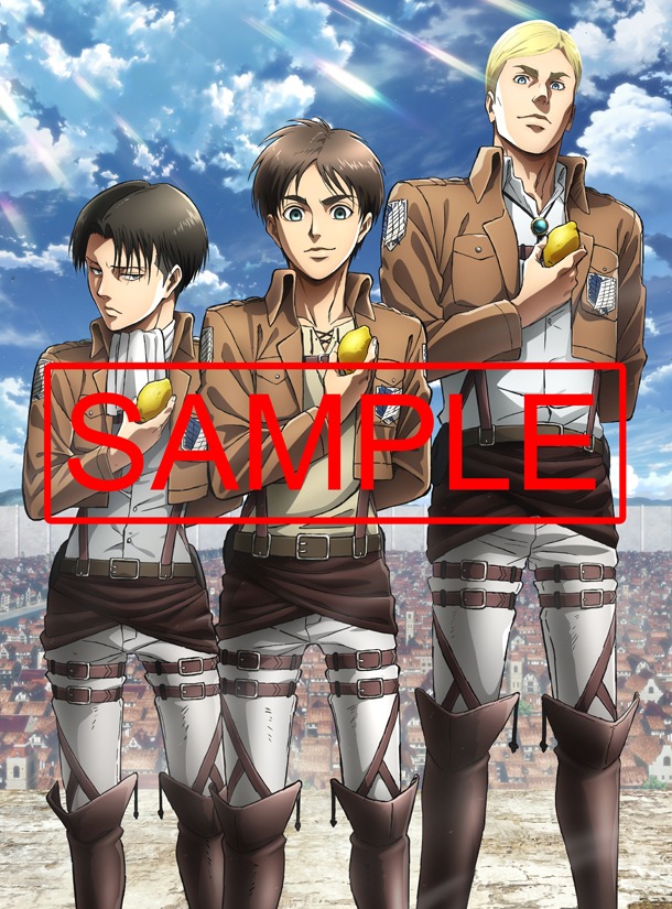 週刊ザテレビジョン4月7日号ピンナップでレモンを持つエレンたち。