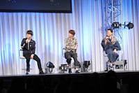 左から石川界人、木村良平、山口勝平。