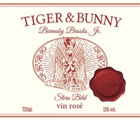 「TIGER ＆ BUNNY -The Rising- 2017 WINE Barnaby Brooks Jr.」のラベル。