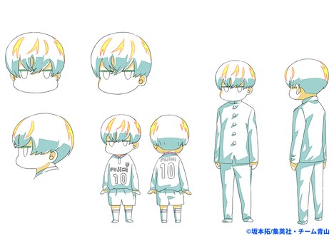 青山の線画（SD）。