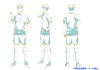 坂井彰の線画（練習着）。