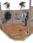 テレビアニメ「『進撃の巨人』Season2」と、セブン銀行のコラボATMコーナーイメージ。