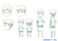 財前かおるの線画（SD）。