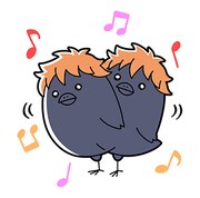 「ハイキュー!!ヒナガラス」LINEスタンプより。