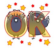 「ハイキュー!!ヒナガラス」LINEスタンプより。