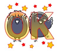 「ハイキュー!!ヒナガラス」LINEスタンプより。