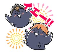 「ハイキュー!!ヒナガラス」LINEスタンプより。