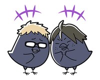 「ハイキュー!!ヒナガラス」LINEスタンプより。