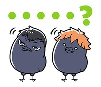 「ハイキュー!!ヒナガラス」LINEスタンプより。