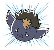 「ハイキュー!!ヒナガラス」LINEスタンプより。