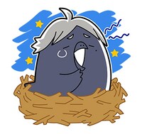 「ハイキュー!!ヒナガラス」LINEスタンプより。