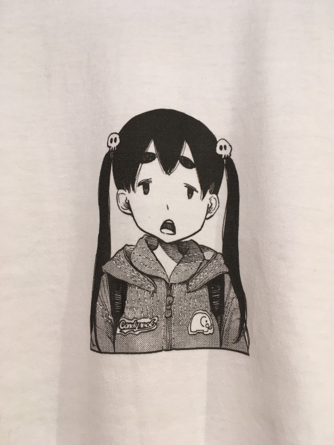 「『デッドデッドデーモンズデデデデデストラクション』×『武蔵野縫製』About A Girl Tシャツ」