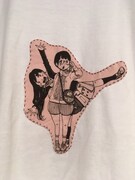 「『デッドデッドデーモンズデデデデデストラクション』×『武蔵野縫製』門出とおんたんのTシャツ」