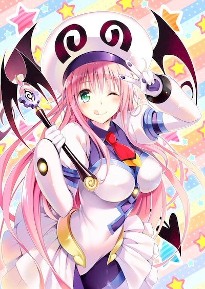 「To LOVEる-とらぶる-」番外編前編の扉ページに使用されたカラーイラスト。(c)矢吹健太朗・長谷見沙貴/集英社