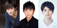 左から秋本高兵役の小関裕太、大堀広揮役の須賀健太、宮田捺生役の山本涼介。