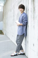 坂田銀時モデルのサンダルの着用イメージ。