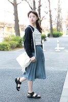 土方十四郎モデルのサンダルの着用イメージ。